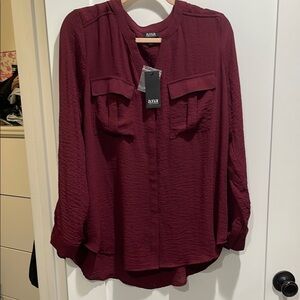 Ana Women's Burgundy Blouse